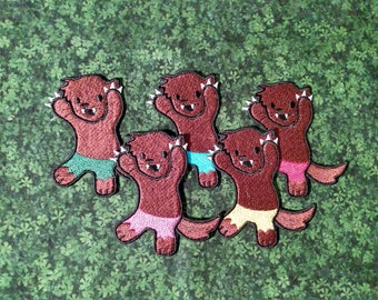 Cute Werewolf Embroidered Patch, Iron On Sew On