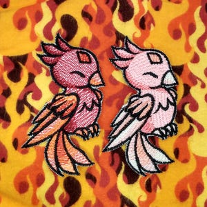 Charmed Phoenix Iron On Embroidered Patch