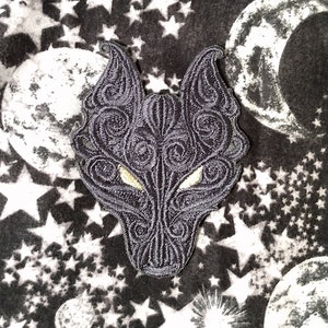 Dark Wolf Embroidered Patch