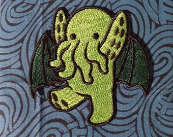 Too Cute Cthulhu Embroidered Patch Iron On