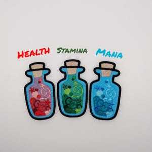 Magic Potion Bottle Iron On Patch Multiple Variations image 2