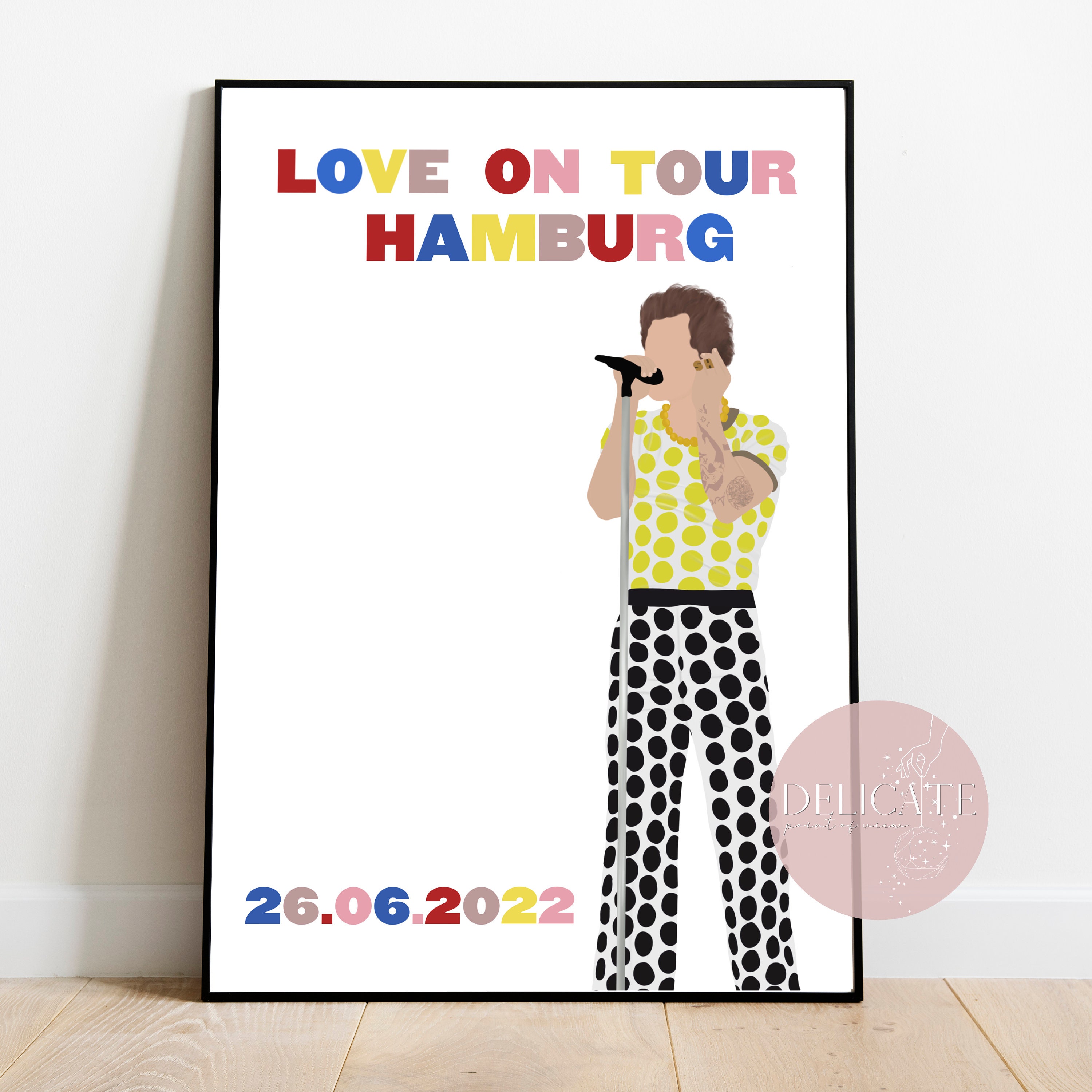 Harry Styles Love on Tour 2021 Concert Poster