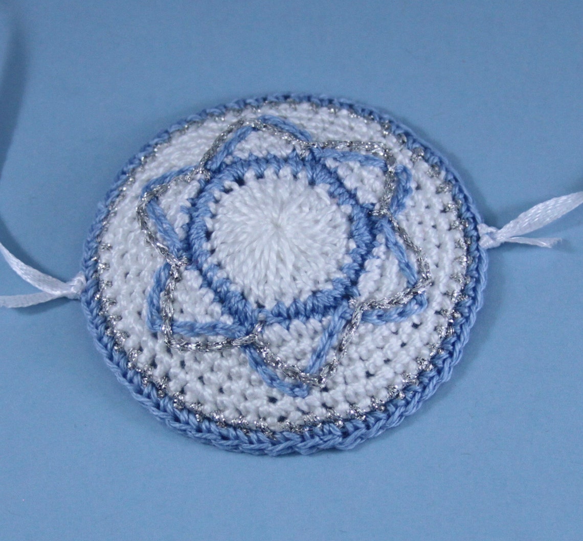 Handmade Crochet Star of David Baby Kippah Baby Bris Kippah Etsy