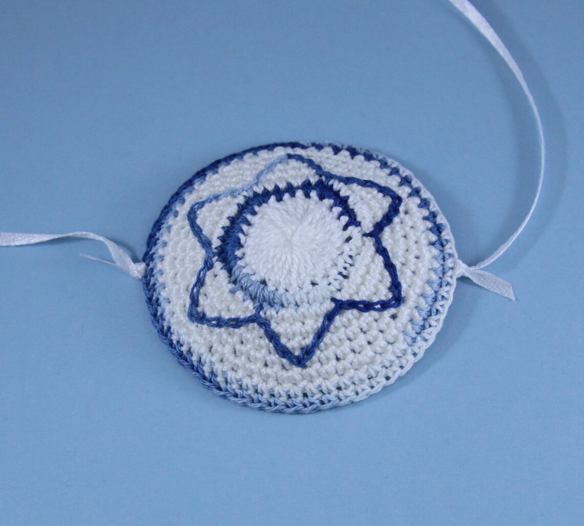 Handmade Crochet Star of David Baby Kippah Baby Bris Kippah Etsy