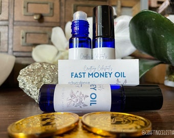 Óleo Roll-on para Rituais de Abundância Financeira Rápida, Ideal para Feitiços e Aromaterapia / Óleo para Altar da Prosperidade e Dinheiro / Óleo para Abundância Financeira