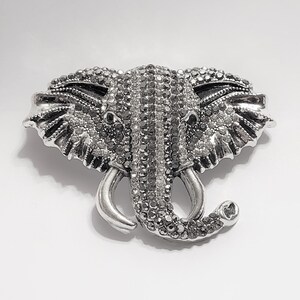 Elephant Head Brooch