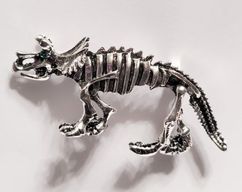 Dinosaur Skeleton Brooch