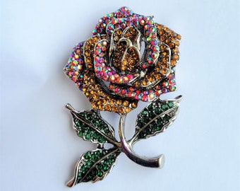 Broche de fleur de rose