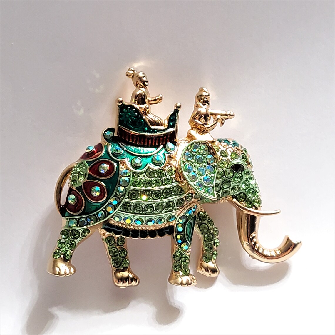 Elephant Brooch Etsy