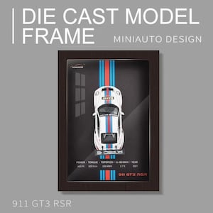 フレーム付き車 - 男の隠れ家 - モチベーション - ダイキャストフレーム - フレーム内の車のモデル - 車の壁飾り