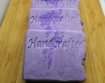 Handmade Soap/Handcrafted Lilac Scented Soap/Lilac Soap/Soap Bar/Bar Soap/Purple Soap
