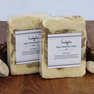 Soap/Eucalyptus Soap/Self Care/Skin Care/Handmade Soap/Soaps/Bar Soaps/Man Bar Soap/Handcrafted Soap/Christmas/Fathers Day/Mothers Day