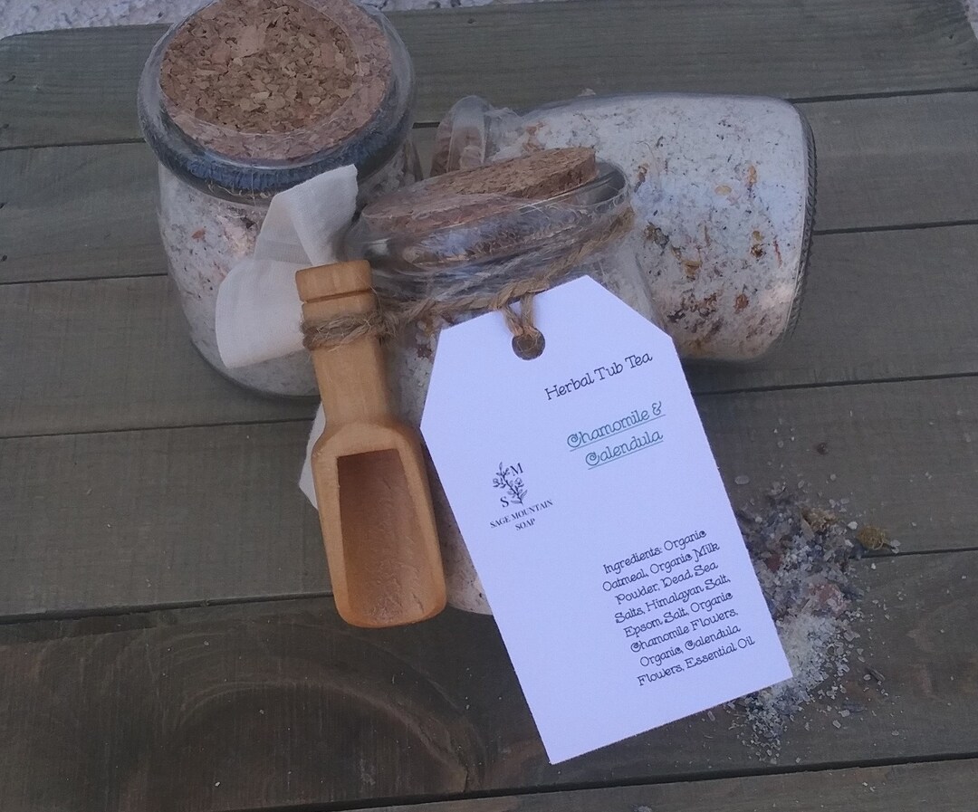 Herbal Tub Tea, Floral Bath Tea, Bath Soak, Organic Herbal Bath Soak