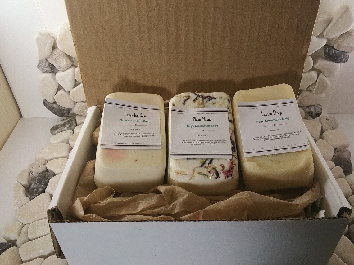 Soap Bar Gift Set Mini Soap Bars Scented Bar Soap Gift For Etsy