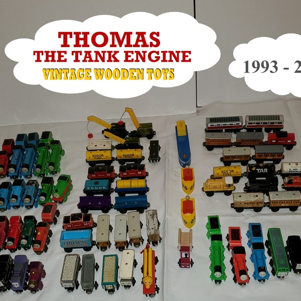 Thomas the Tank Engine Wooden Toys: Vintage Wooden Toys (1993 - 2000) YOU CHOOSE!  (Discounts available if you buy more than 1)