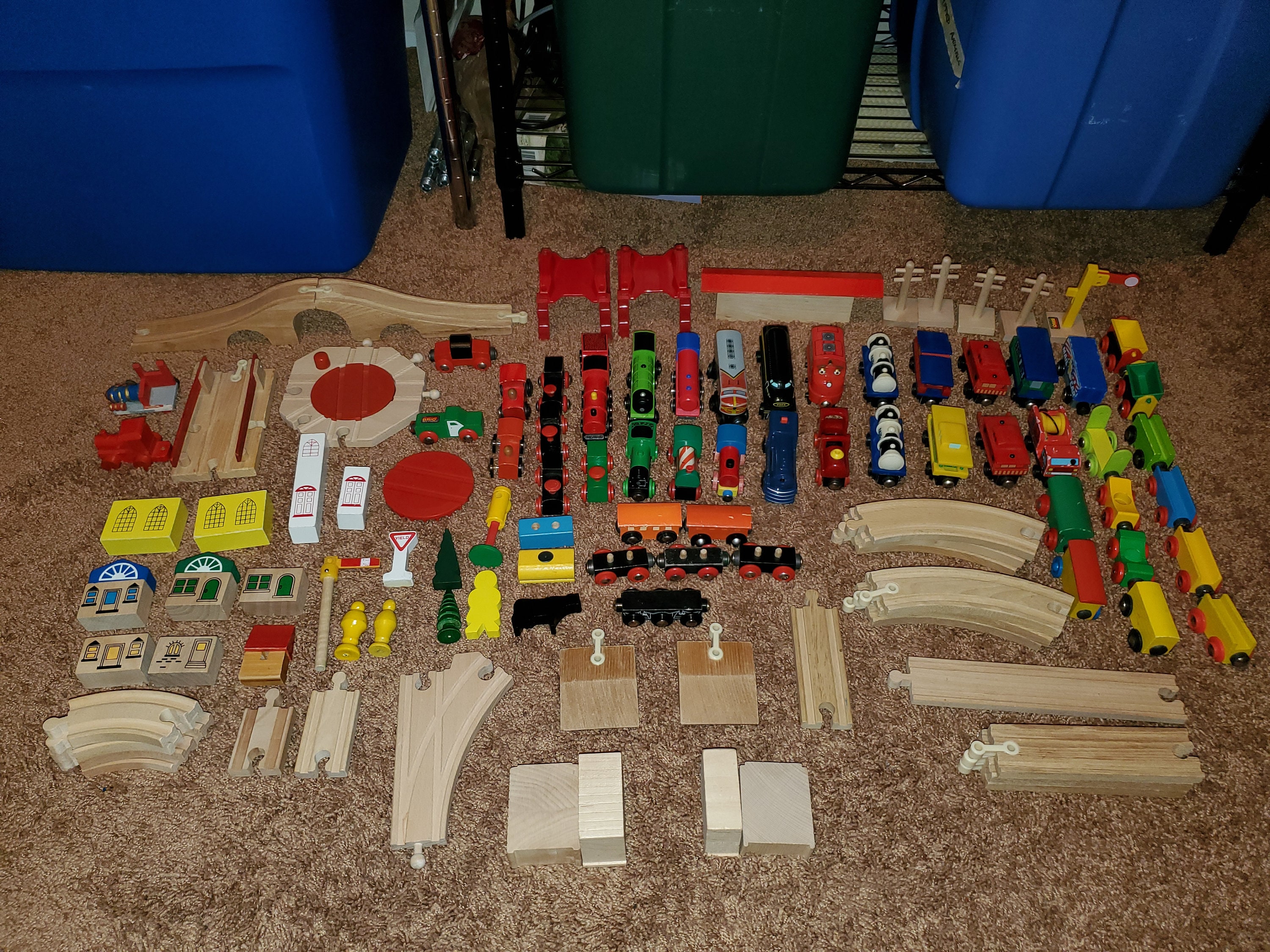 Wooden Railway Set