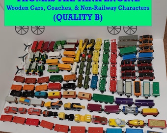 Thomas the Tank Engine Wooden Toys: Cars, Coaches, & Non-Railway Characters (QUALITY B) (See pictures)