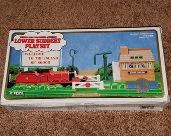 Shining Time Station Lower Suddery Playset (1993) Compatible with ERTL (and Gold-Rail) Diecast Thomas the Tank Engine Trains COMPLETE