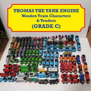 Thomas the Tank Engine Wooden Toys: Train Characters and Tenders (GRADE C) (See pictures)