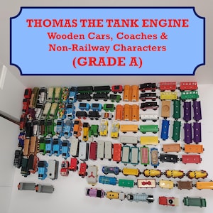 Thomas the Tank Engine Wooden Toys: Cars, Coaches, & More (GRADE A) (See pictures)