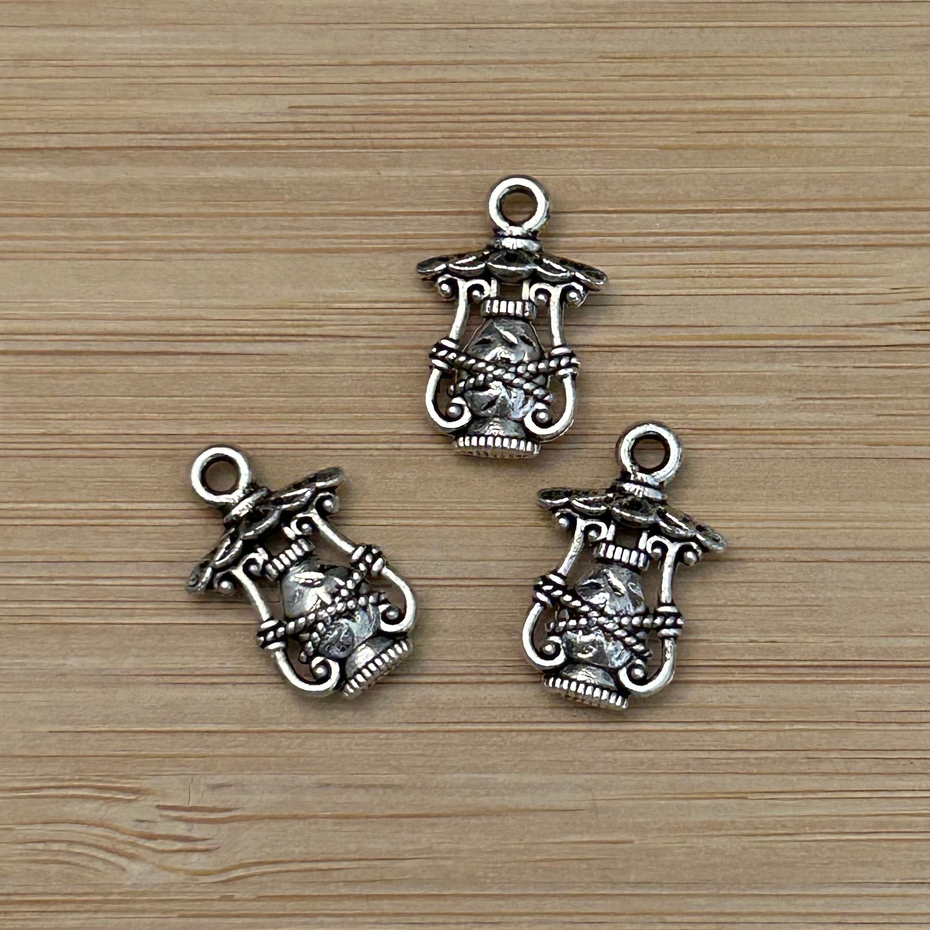 5 Piece Silver Lantern Charms (SC142) - Etsy