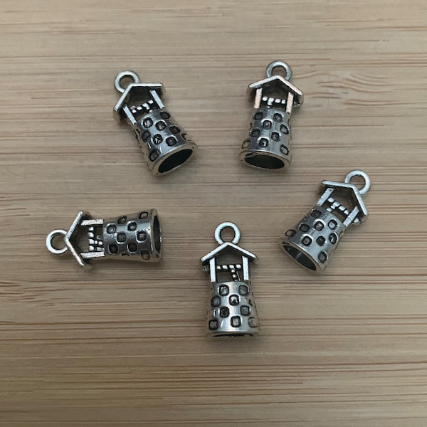 5 piece Silver Wishing Well Charms (SC036)