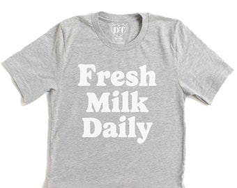 Fresh Milk Daily Relaxed fit T-shirt for Breastfeeding Moms