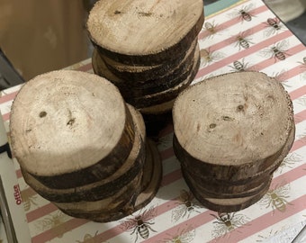 Custom wooden coasters 100 (set of 100)