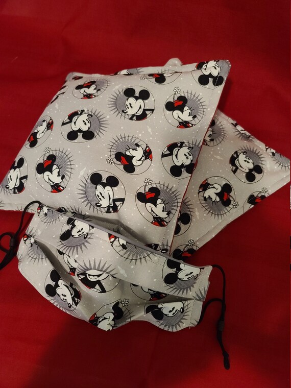 Corn bag heating pads Minnie and Mickey Etsy