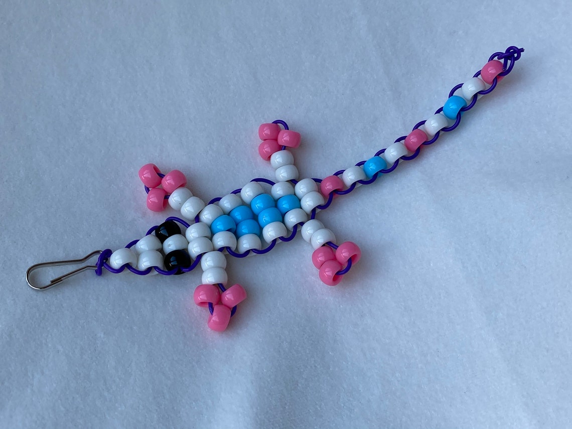 Bead Geckos For your backpack keychain accessorizing and Etsy