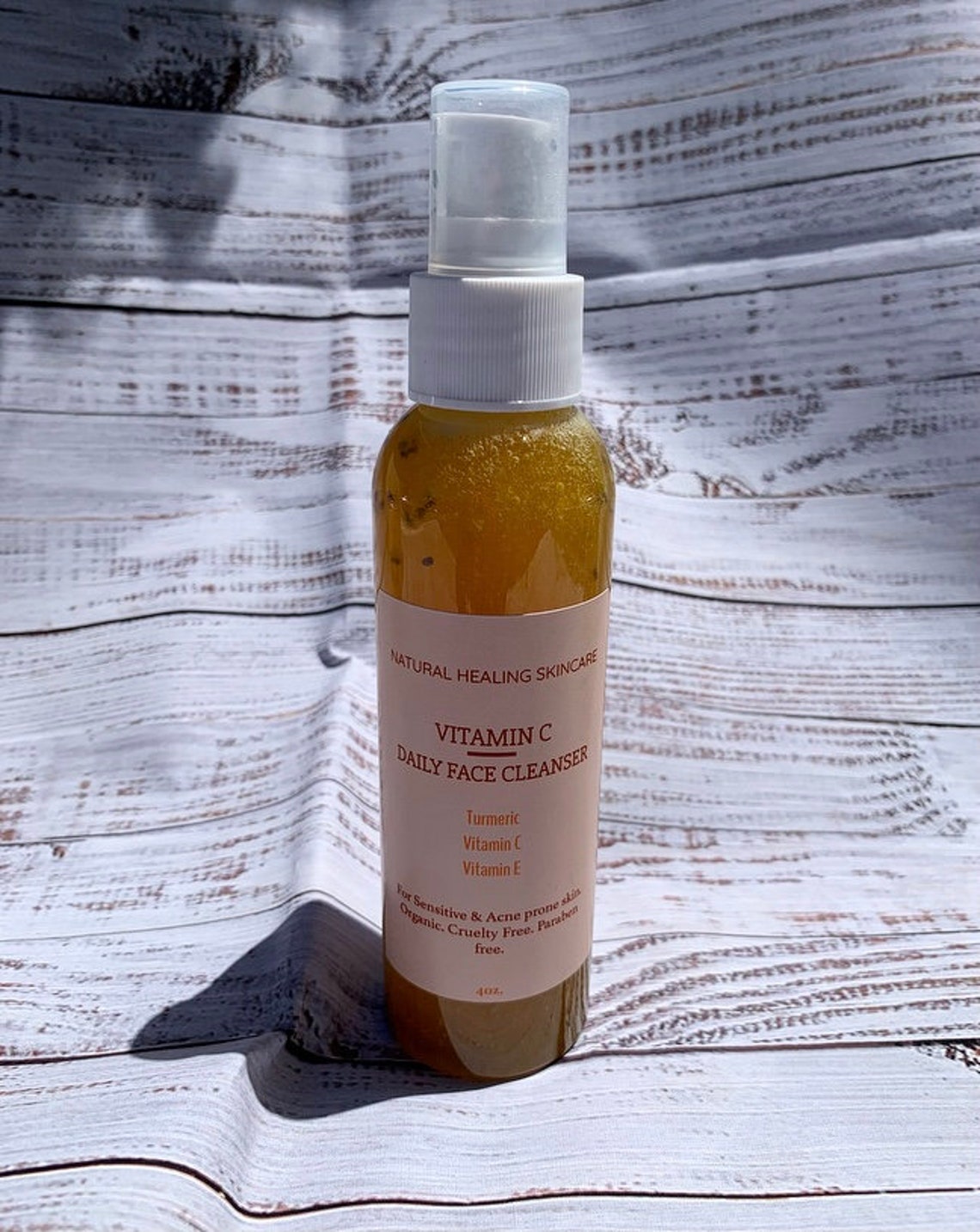 Turmeric Vitamin C Face Wash Organic Face Cleanser All Etsy