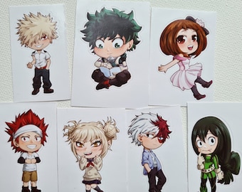 MHA ちびステッカー：僕のヒーローアカデミア アニメデカール