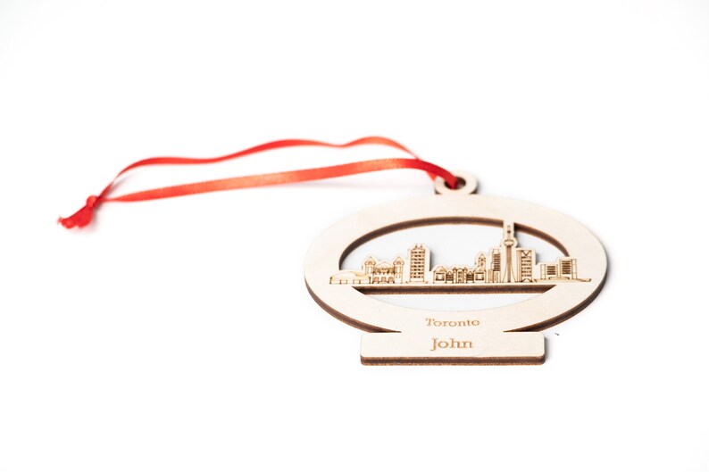 Personalized Toronto Skyline City Ornament Custom Toronto Etsy