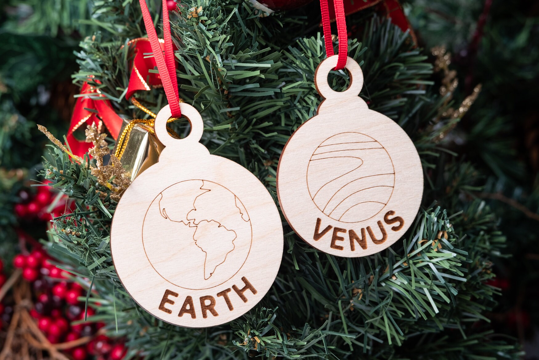 Christmas Ornament Set Solar System Ornament Etsy