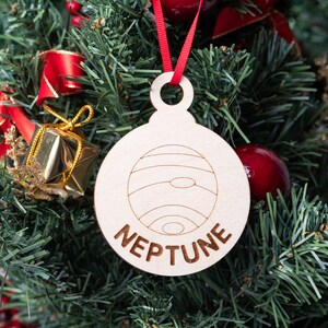 Planet Christmas Ornament Set, Solar System Planet Ornament, Science Astronomy Gift for Christmas, Saturn Sun Jupiter Neptune Mercury Uranus image 4