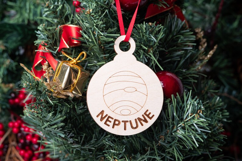 Planet Christmas Ornament Set, Solar System Planet Ornament, Science Astronomy Gift for Christmas, Saturn Sun Jupiter Neptune Mercury Uranus image 4