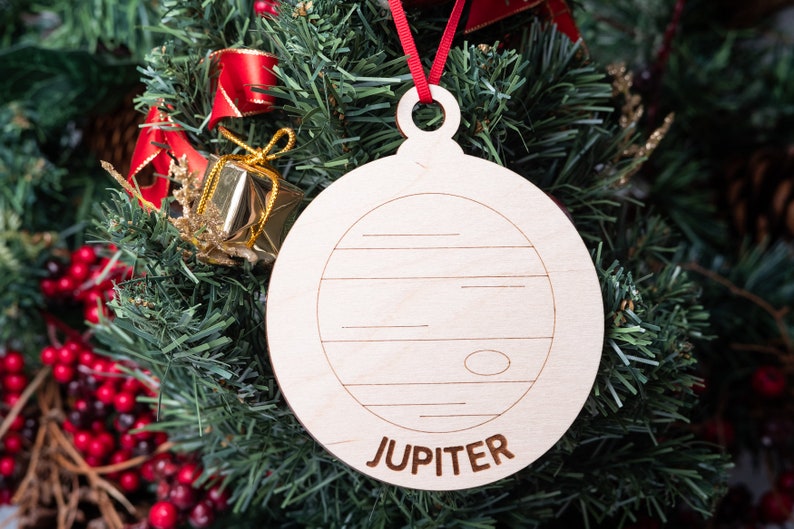 Planet Christmas Ornament Set, Solar System Planet Ornament, Science Astronomy Gift for Christmas, Saturn Sun Jupiter Neptune Mercury Uranus image 6