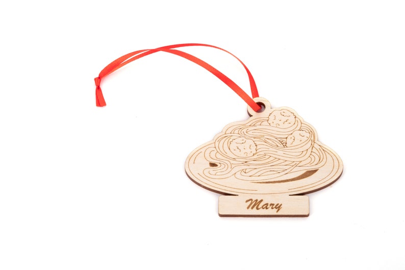 Italian Spaghetti Meatball Ornament Personalized Holiday Etsy