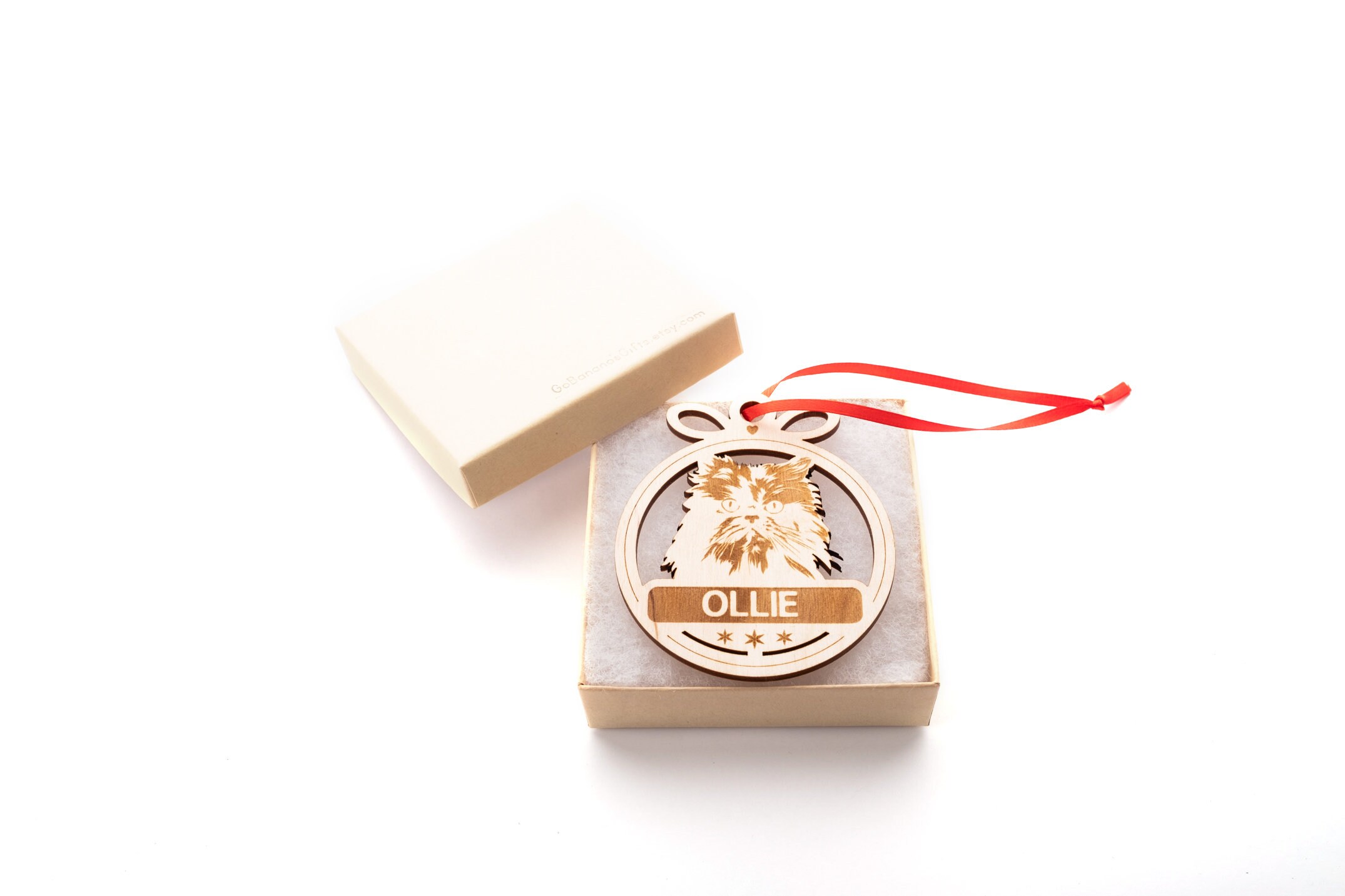 Personalized Persian Cat Ornament Custom Holiday Pet Name - Etsy