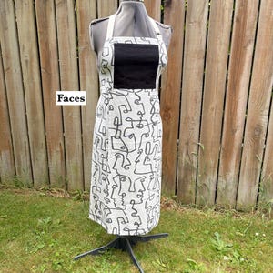 Pottery Apron, Split leg, Ceramics apron, Adjustable neck and waist