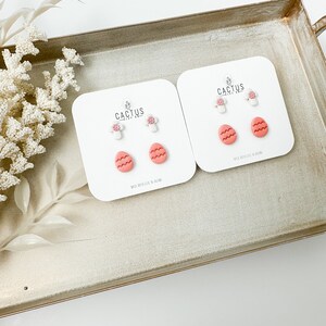 Cross Studs + Clay earrings