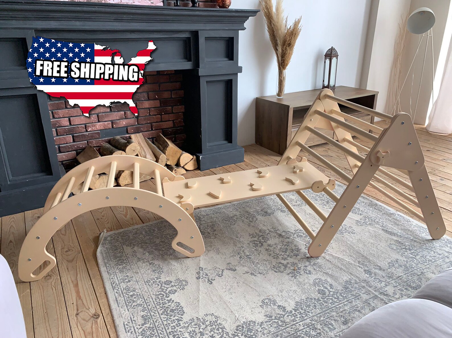 Climbing furnitureMontessori furniture Toddlers Gym Kids Etsy