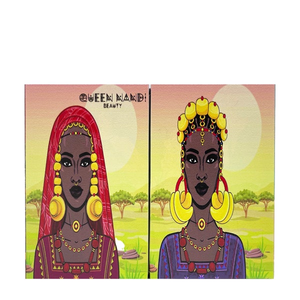 Queen Nandi Beauty 18 bunte Lidschatten-Palette Double Queen 02