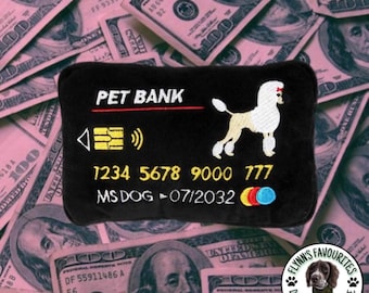 Bank Card Dog Toy