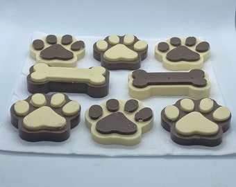 Doggie Chocolate Paws & Bones