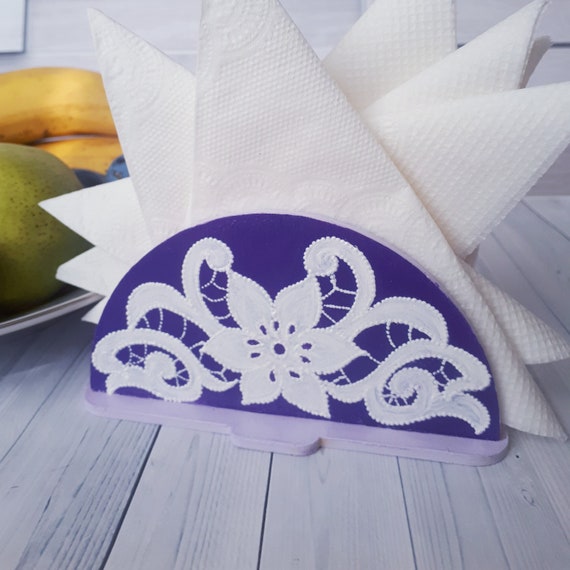 Napkin holder Napkin holder with painting beautiful napkin holder convenient napkin holder table napkin holder