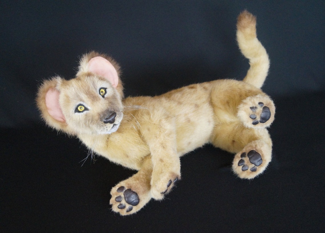 Lion Realistic Toy Soft Plush Lifelike lion toy Realistic Etsy
