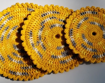 Handmade Hot Pad, Crocheted, Trivet- UNIQUE
