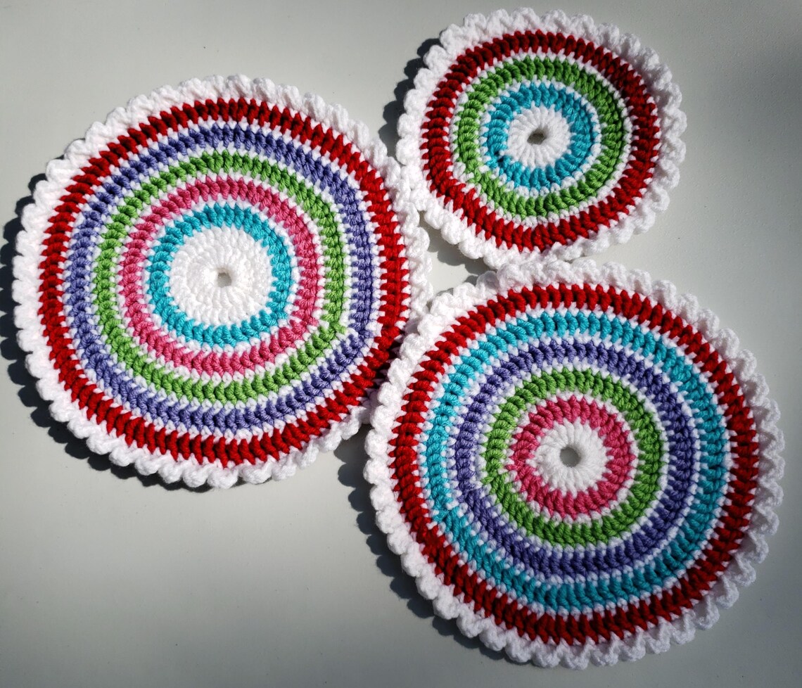 Handmade Hot Pad, Crocheted, Trivet UNIQUE Etsy
