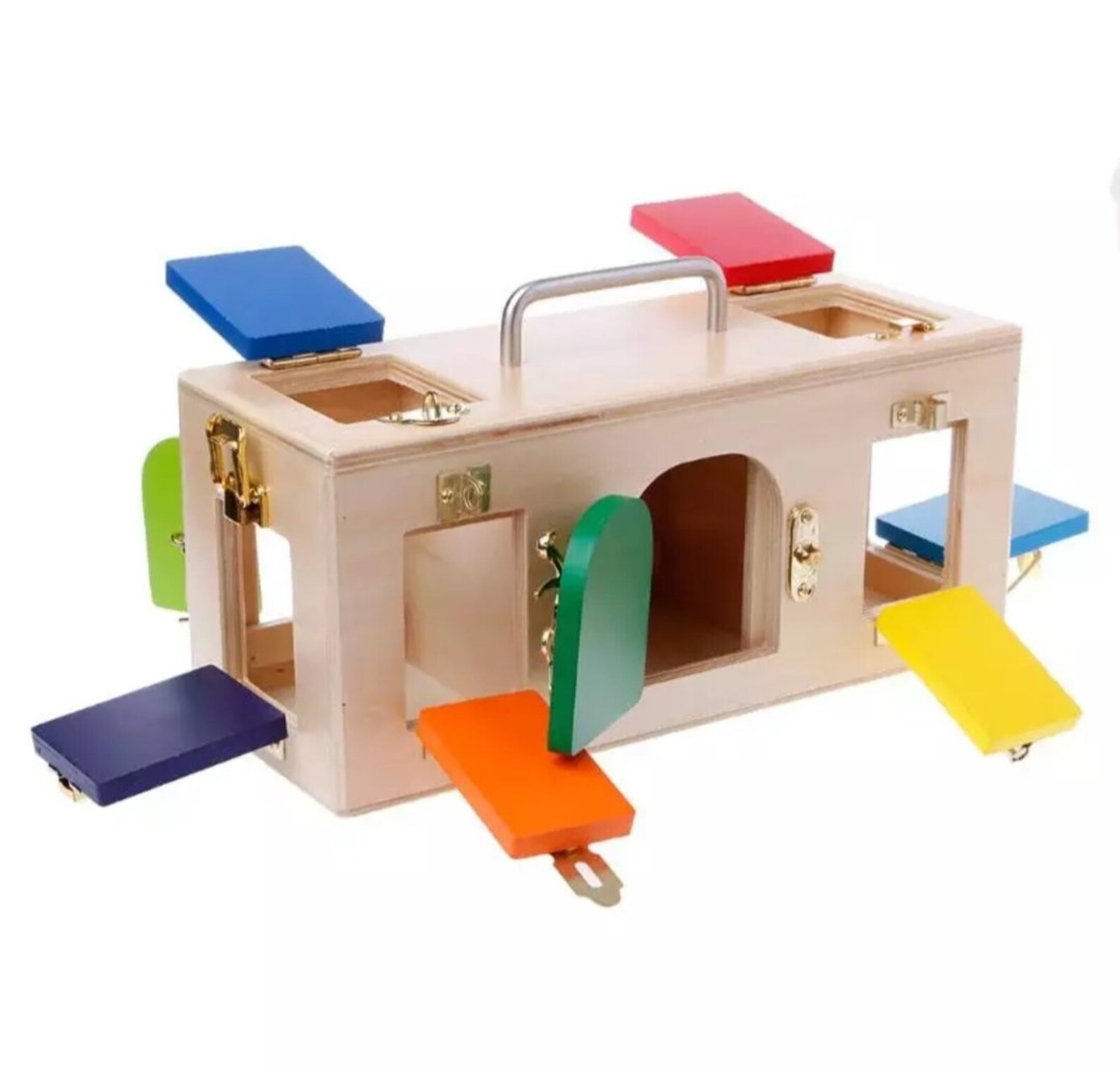 Montessori Colorful Lock Box Kids Children Educational Etsy
